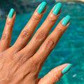 Green Canteen on customer hand