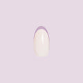 Pastel Rainbow French - Press-On | Medium | Oval on customer hand