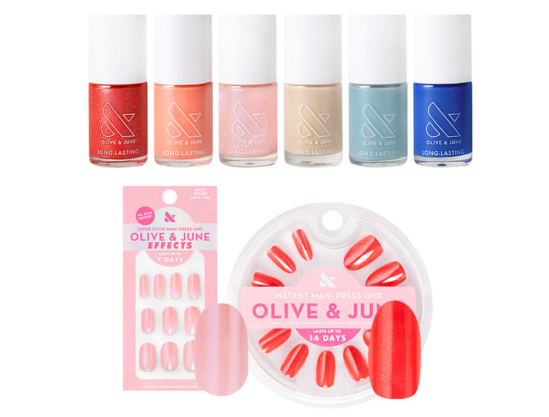 Spring Polish & Press-on Set