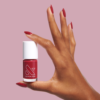 In the Clutch In the Clutch a vibrant magenta red Nail Polish