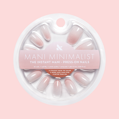 Rose Gradient Shimmer - Press-On | Medium | Oval Rose Gradient Shimmer - Press-On | Medium | Oval  Press-On